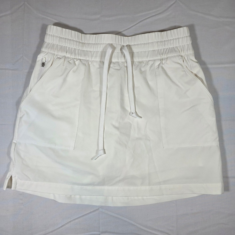 Adidas Primegreen White Golf Skort Womens Small GL6720 Active Skirt Pockets